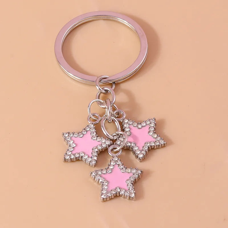 Simple Style Star Alloy Bag Pendant Keychain