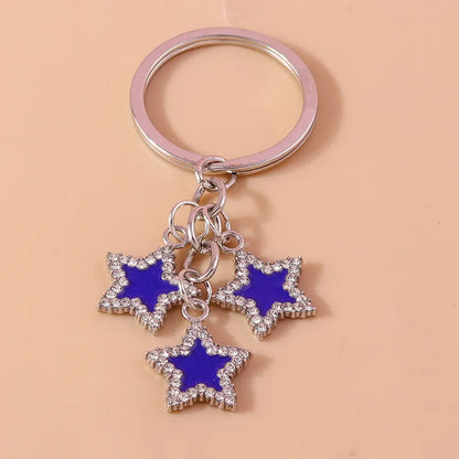 Simple Style Star Alloy Bag Pendant Keychain