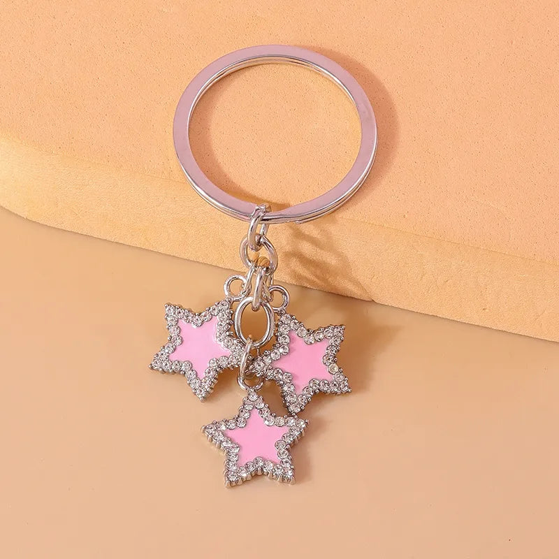 Simple Style Star Alloy Bag Pendant Keychain