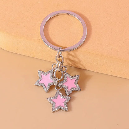 Simple Style Star Alloy Bag Pendant Keychain