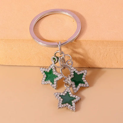 Simple Style Star Alloy Bag Pendant Keychain