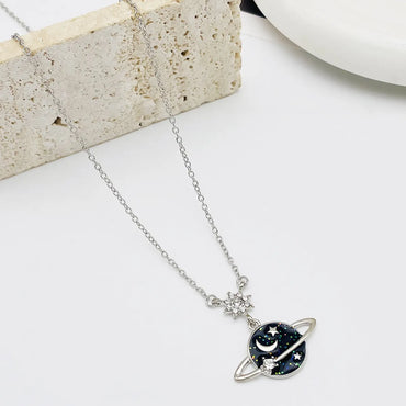 Simple Style Star Alloy Enamel Women's Pendant Necklace