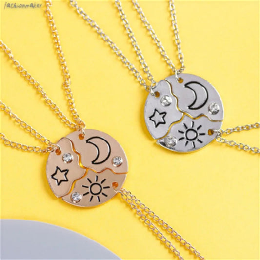 Simple Style Star Alloy Inlay Rhinestones Women'S Pendant Necklace