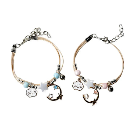 Simple Style Star Alloy Metal Bracelets