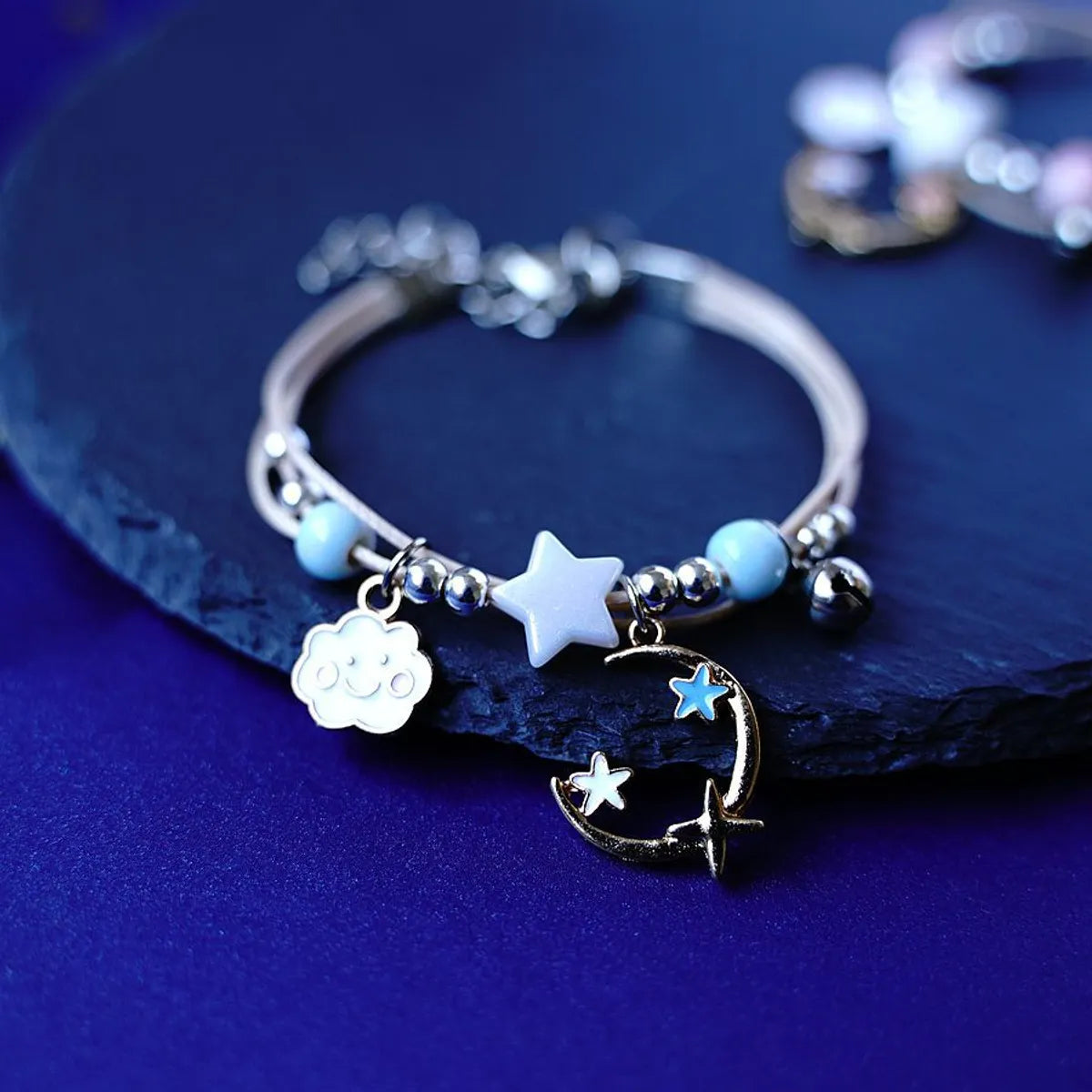 Simple Style Star Alloy Metal Bracelets