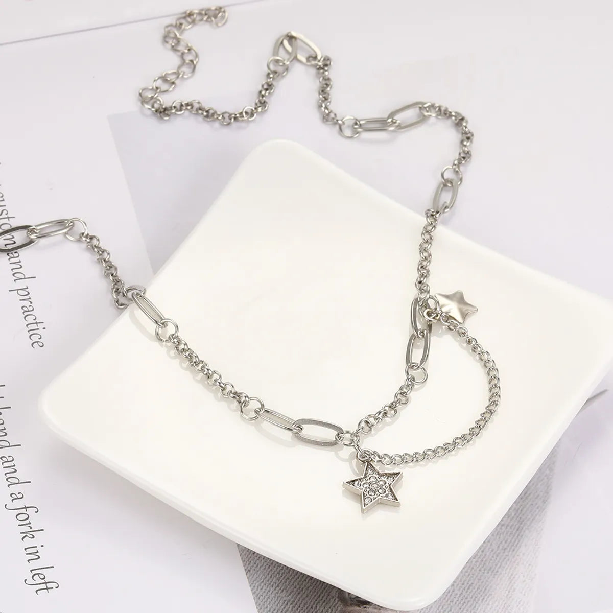 Simple Style Star Alloy Plating Women's Pendant Necklace