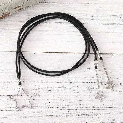 Simple Style Star Alloy Polyester Wholesale Pendant Necklace