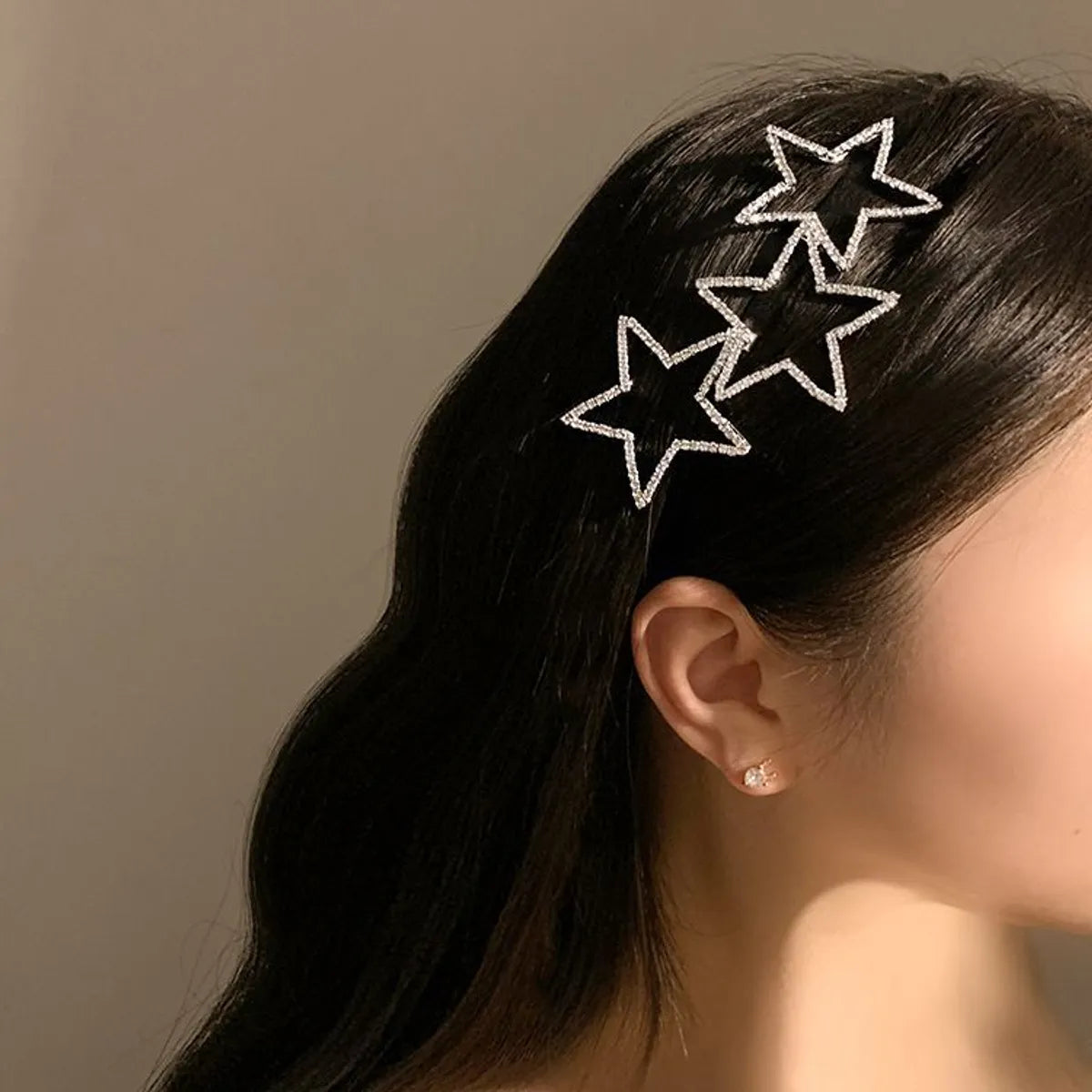 Simple Style Star Cloth Inlay Zircon Hair Band