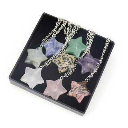 Simple Style Star Crystal Handmade Pendant Necklace 1 Piece