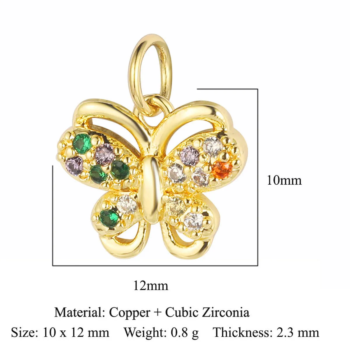 Simple Style Star Heart Shape Copper Plating Inlay Zircon Gold Plated Silver Plated Charms Jewelry Accessories