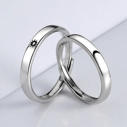 Simple Style Star Moon Copper Plating Rings