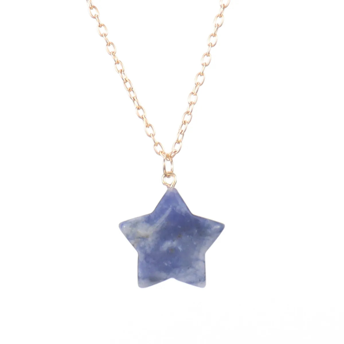 Simple Style Star Natural Stone Handmade Pendant Necklace 1 Piece