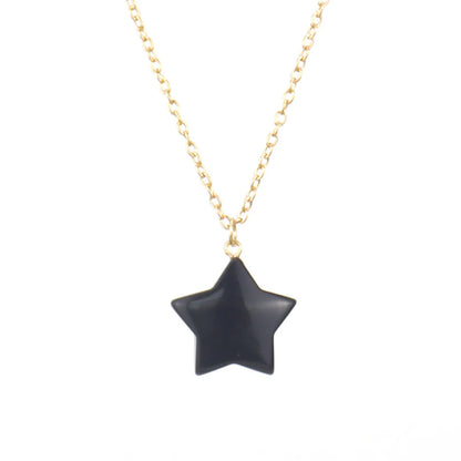 Simple Style Star Natural Stone Handmade Pendant Necklace 1 Piece