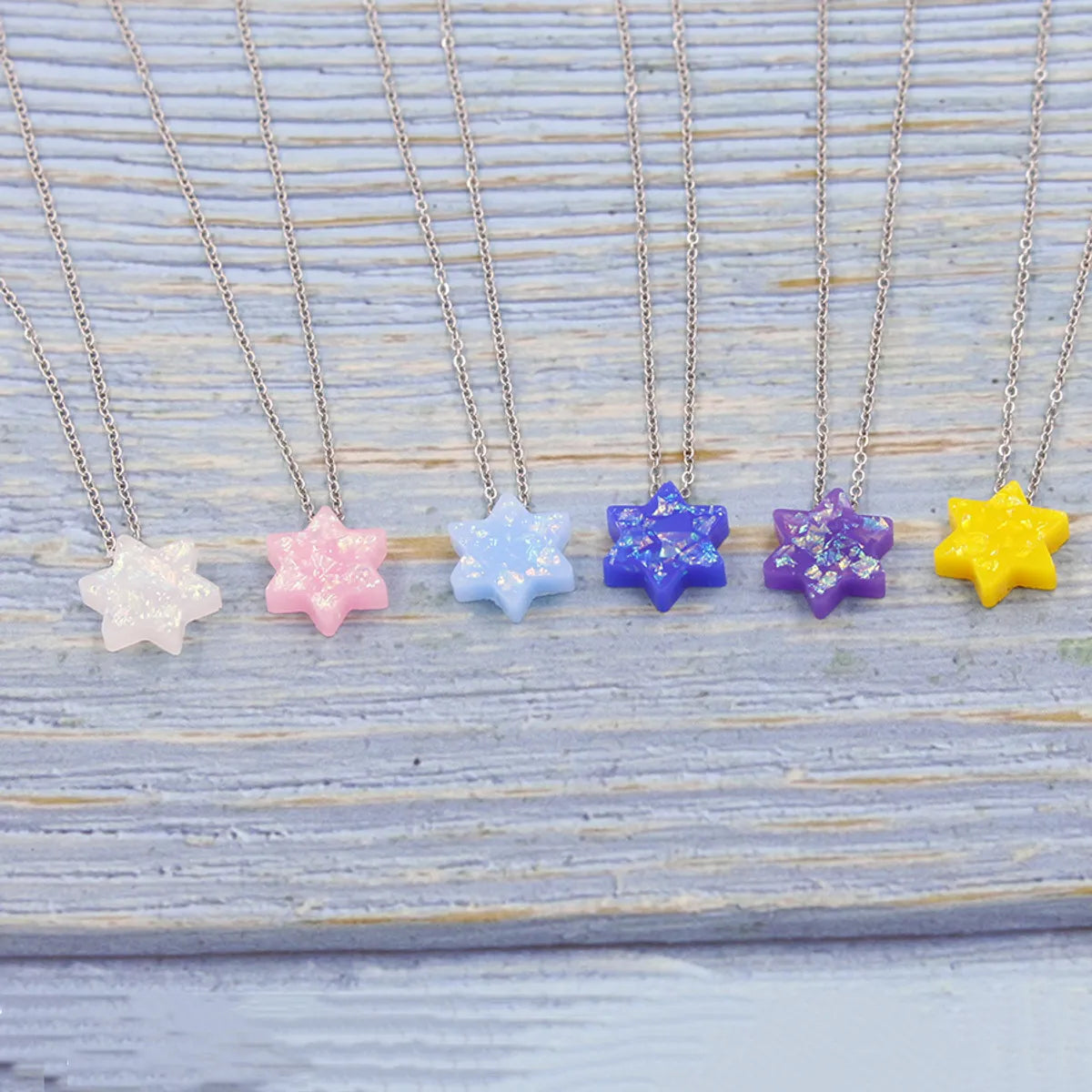 Simple Style Star Resin Wholesale Pendant Necklace