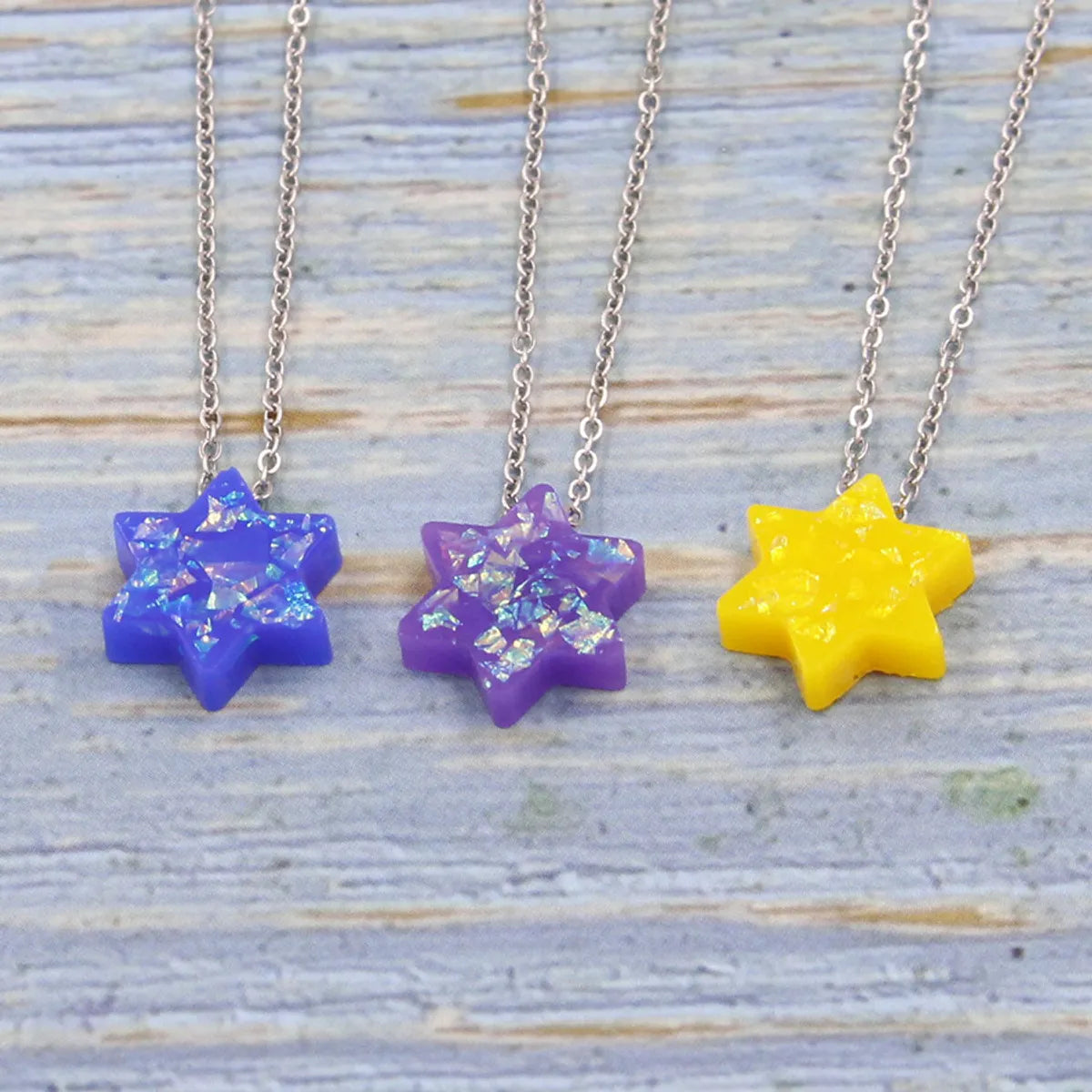 Simple Style Star Resin Wholesale Pendant Necklace