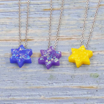 Simple Style Star Resin Wholesale Pendant Necklace