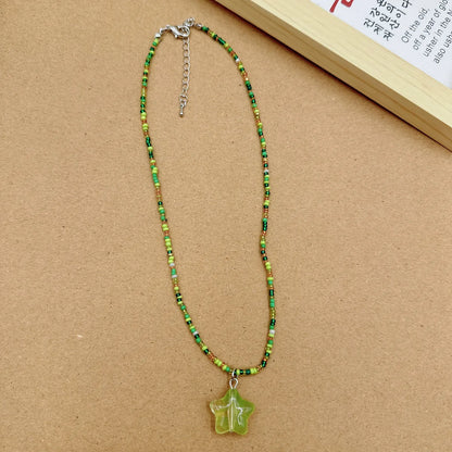 Simple Style Star Seed Bead Wholesale Pendant Necklace