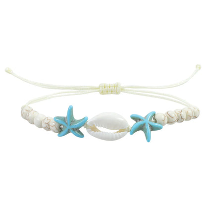 Simple Style Star Shell Couple Unisex Bracelets