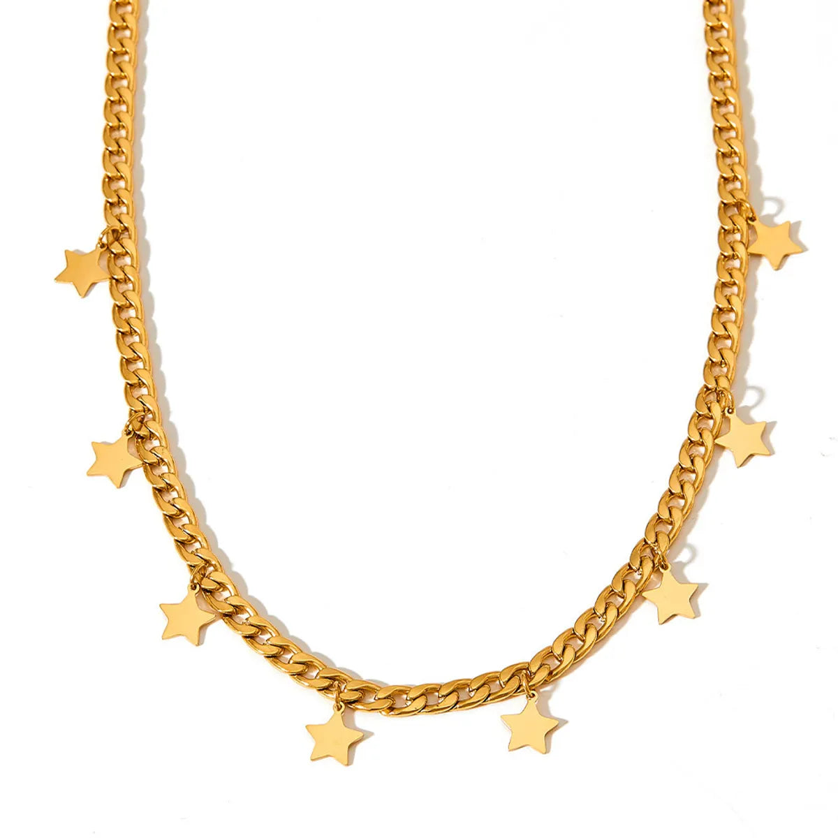 Simple Style Star Stainless Steel Plating Necklace 1 Piece