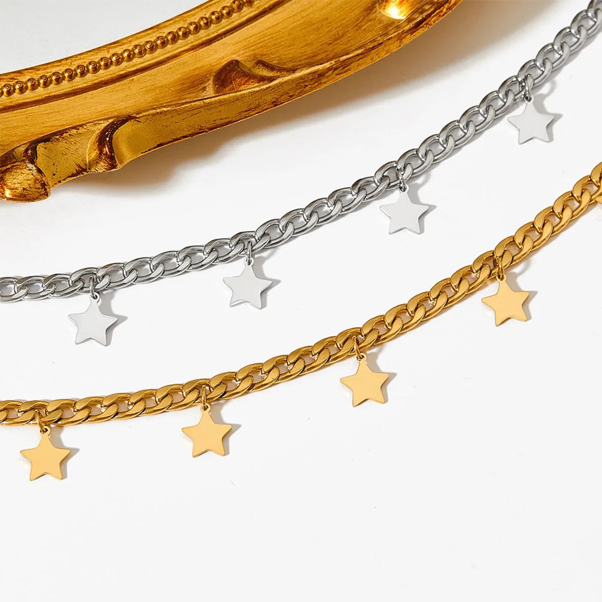 Simple Style Star Stainless Steel Plating Necklace 1 Piece