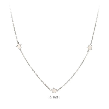 Simple Style Star Sterling Silver Plating Gold Plated Necklace