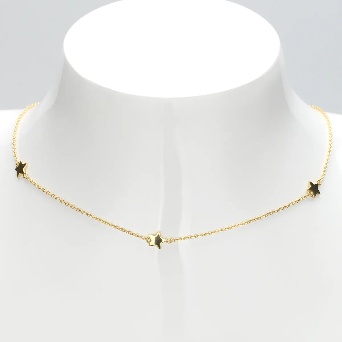 Simple Style Star Sterling Silver Plating Gold Plated Necklace