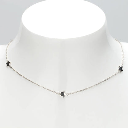 Simple Style Star Sterling Silver Plating Gold Plated Necklace