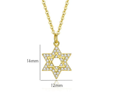 Simple Style Star Sterling Silver Plating Inlay Zircon Pendant Necklace