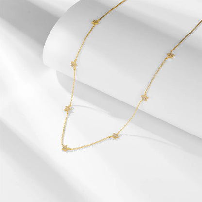 Simple Style Star Sterling Silver Plating Necklace