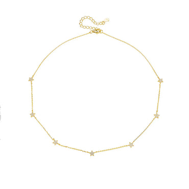 Simple Style Star Sterling Silver Plating Necklace