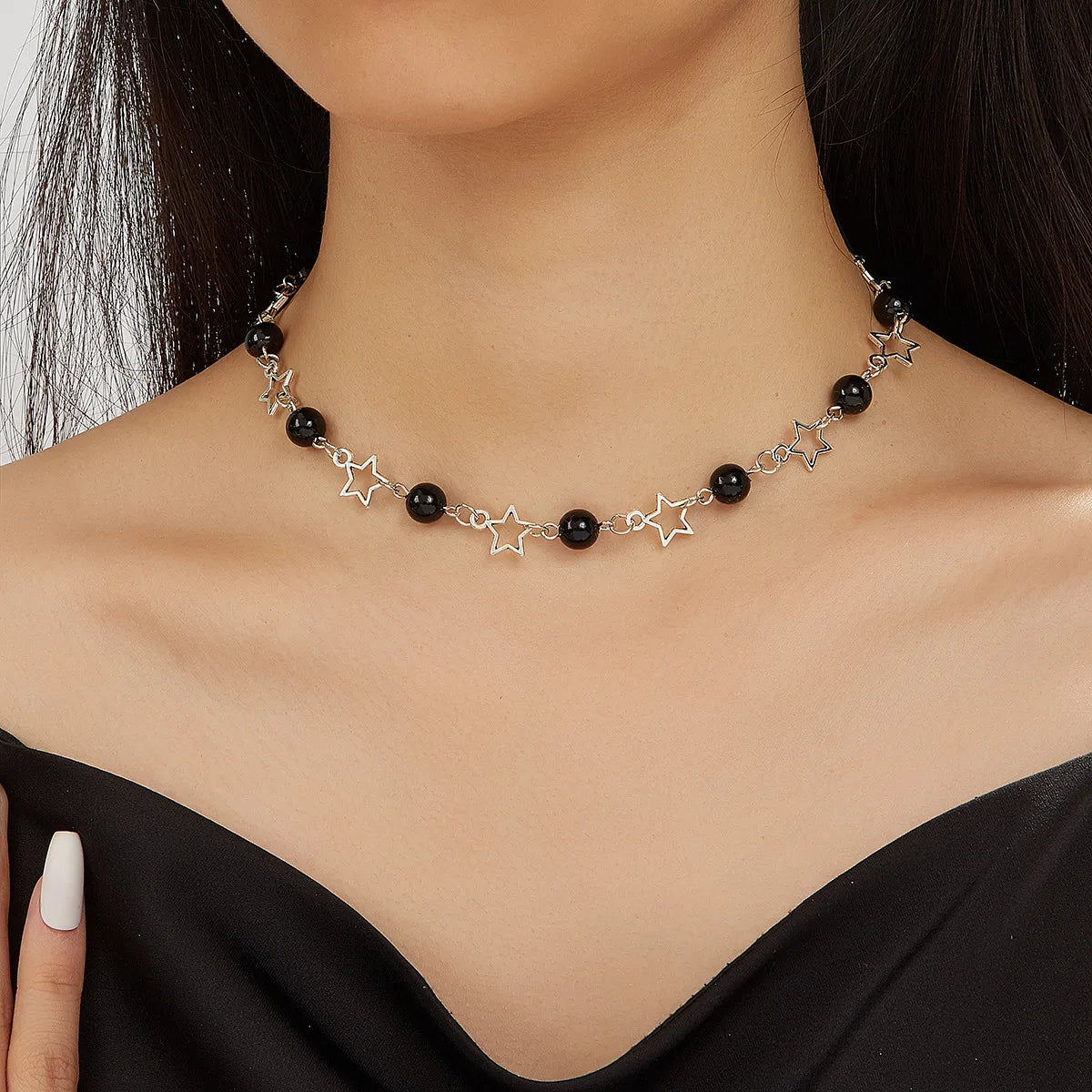 Simple Style Star Zinc Alloy Wholesale Choker