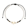 Simple Style Starfish Imitation Pearl Braided Rope Beaded Unisex Anklet