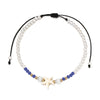 Simple Style Starfish Imitation Pearl Braided Rope Beaded Unisex Anklet