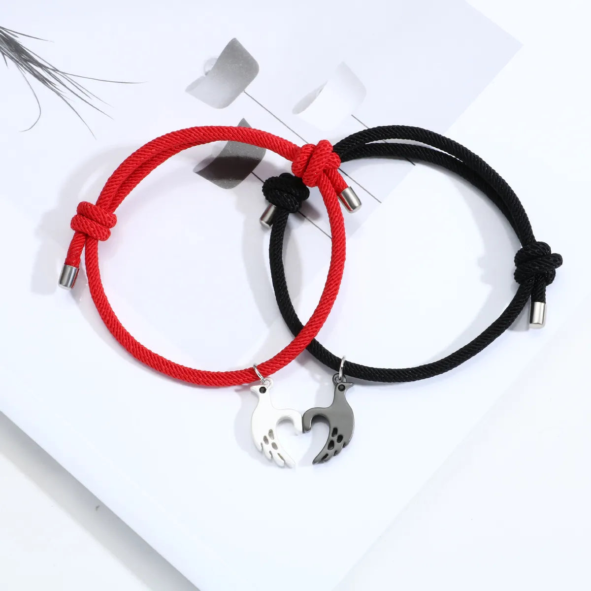 Simple Style Streetwear Bird Alloy Valentine's Day Couple Bracelets