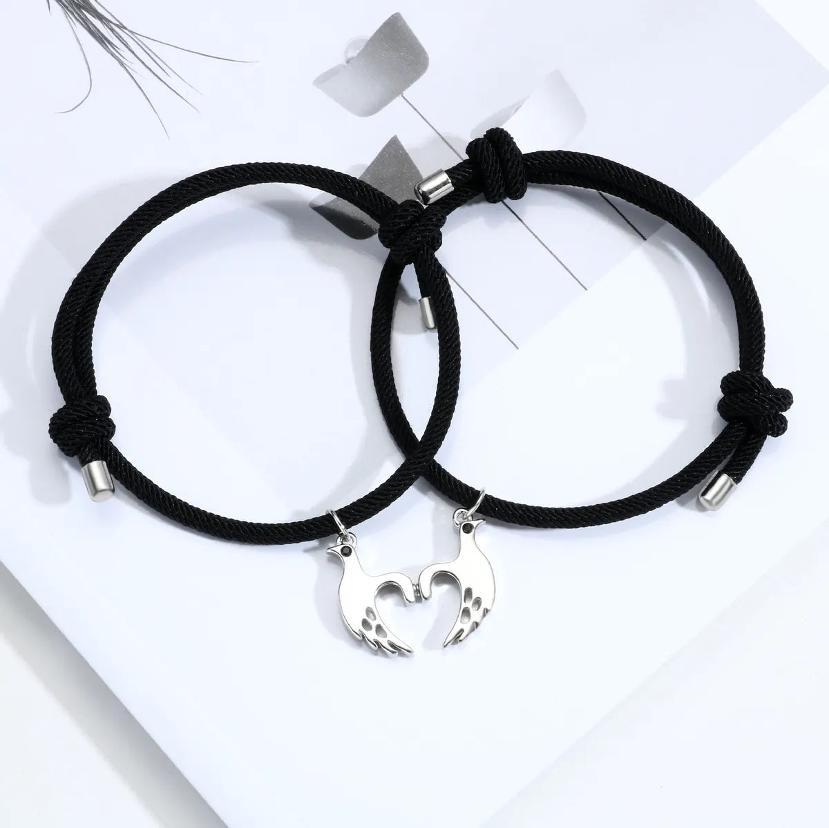 Simple Style Streetwear Bird Alloy Valentine's Day Couple Bracelets