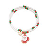 Simple Style Streetwear Geometric Santa Claus Bell Alloy Seed Bead Wholesale Bracelets