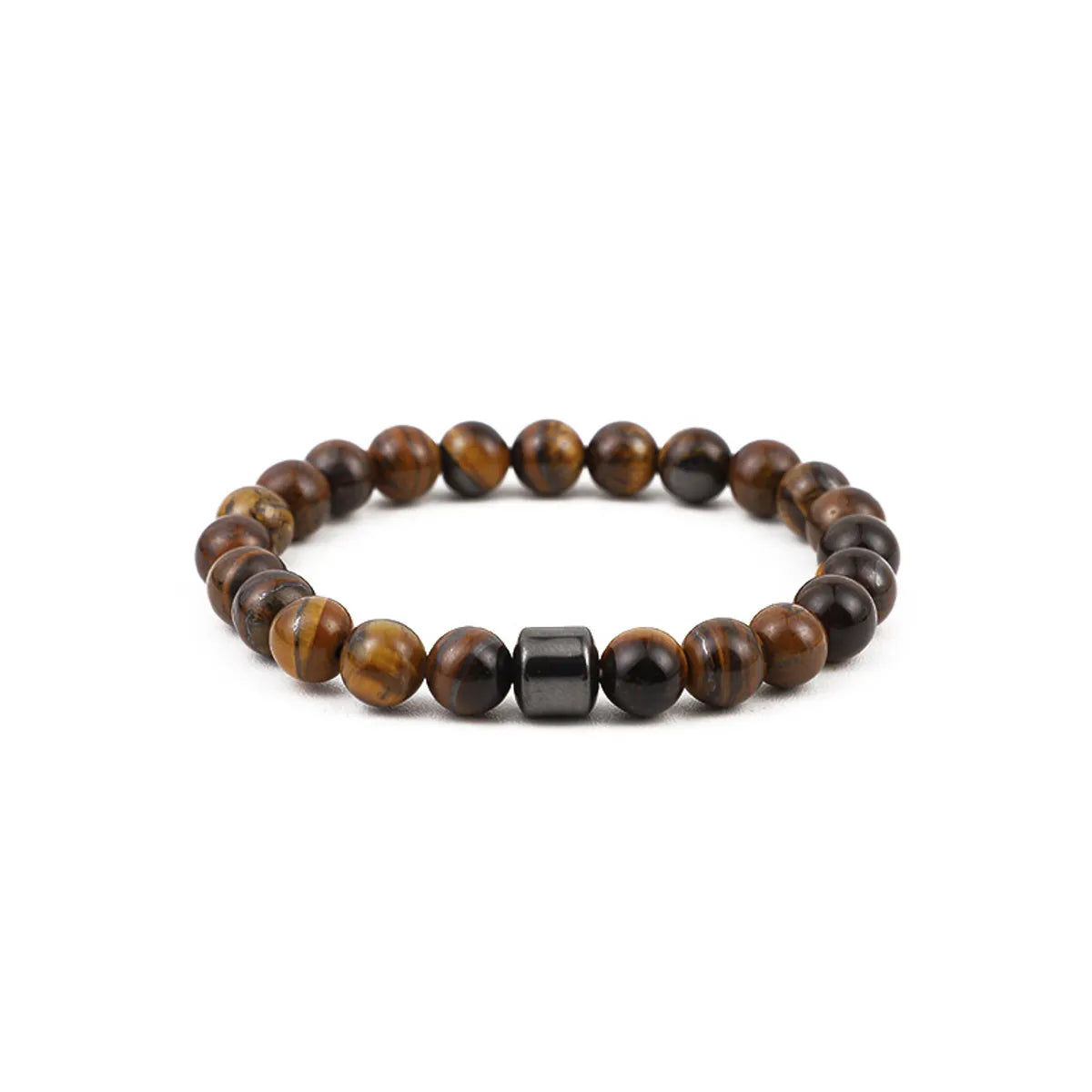 Simple Style Streetwear Geometric Turquoise Howlite Tiger Eye Beaded Unisex Bracelets