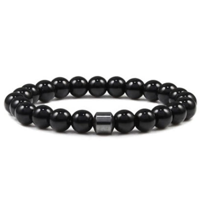 Simple Style Streetwear Geometric Turquoise Howlite Tiger Eye Beaded Unisex Bracelets