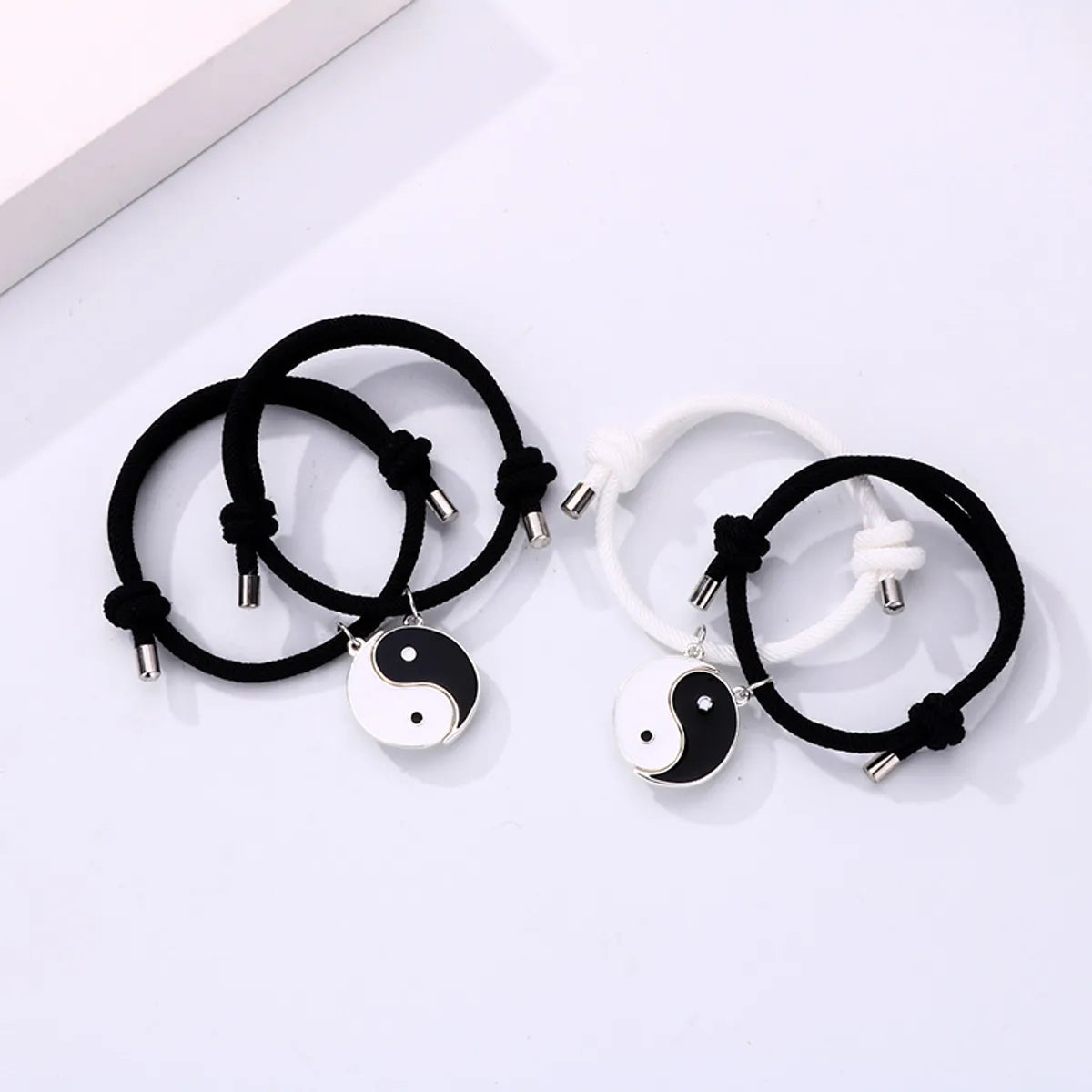 Simple Style Streetwear Gossip Alloy Rope Plating Valentine's Day Couple Bracelets