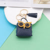 Simple Style Streetwear Owl Pu Leather Unisex Bag Pendant Keychain