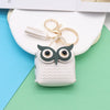 Simple Style Streetwear Owl Pu Leather Unisex Bag Pendant Keychain