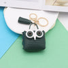 Simple Style Streetwear Owl Pu Leather Unisex Bag Pendant Keychain