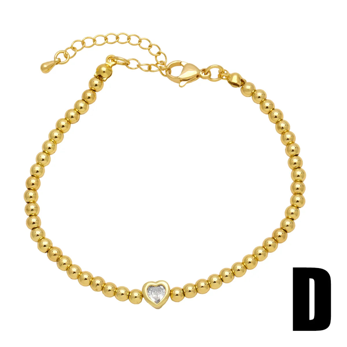 Simple Style Streetwear Round Copper Plating 18k Gold Plated Bracelets