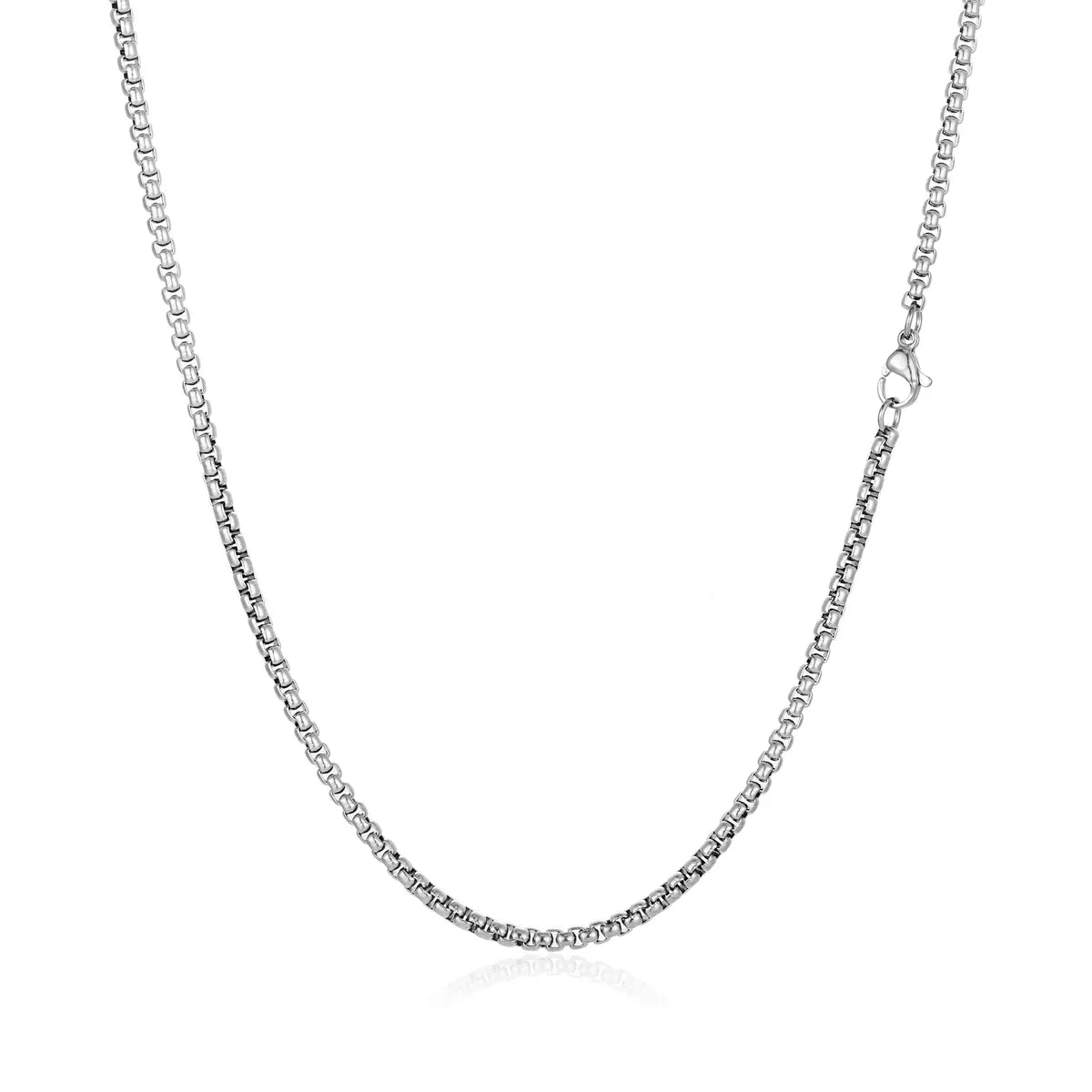 Wholesale Jewelry Simple Style Streetwear Solid Color 304 Stainless Steel Plating Necklace