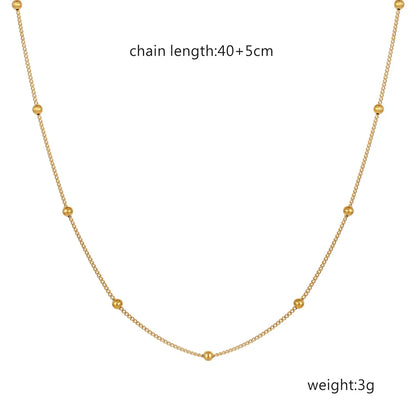 Wholesale Jewelry Simple Style Streetwear Solid Color 304 Stainless Steel Plating Necklace