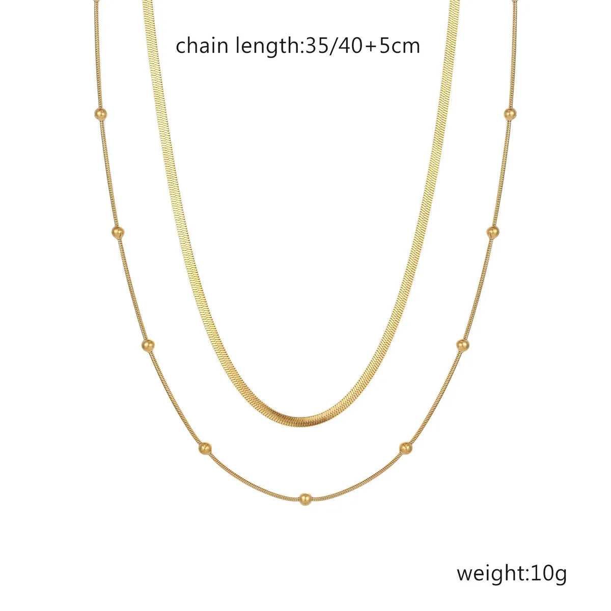 Wholesale Jewelry Simple Style Streetwear Solid Color 304 Stainless Steel Plating Necklace