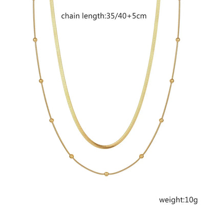 Wholesale Jewelry Simple Style Streetwear Solid Color 304 Stainless Steel Plating Necklace