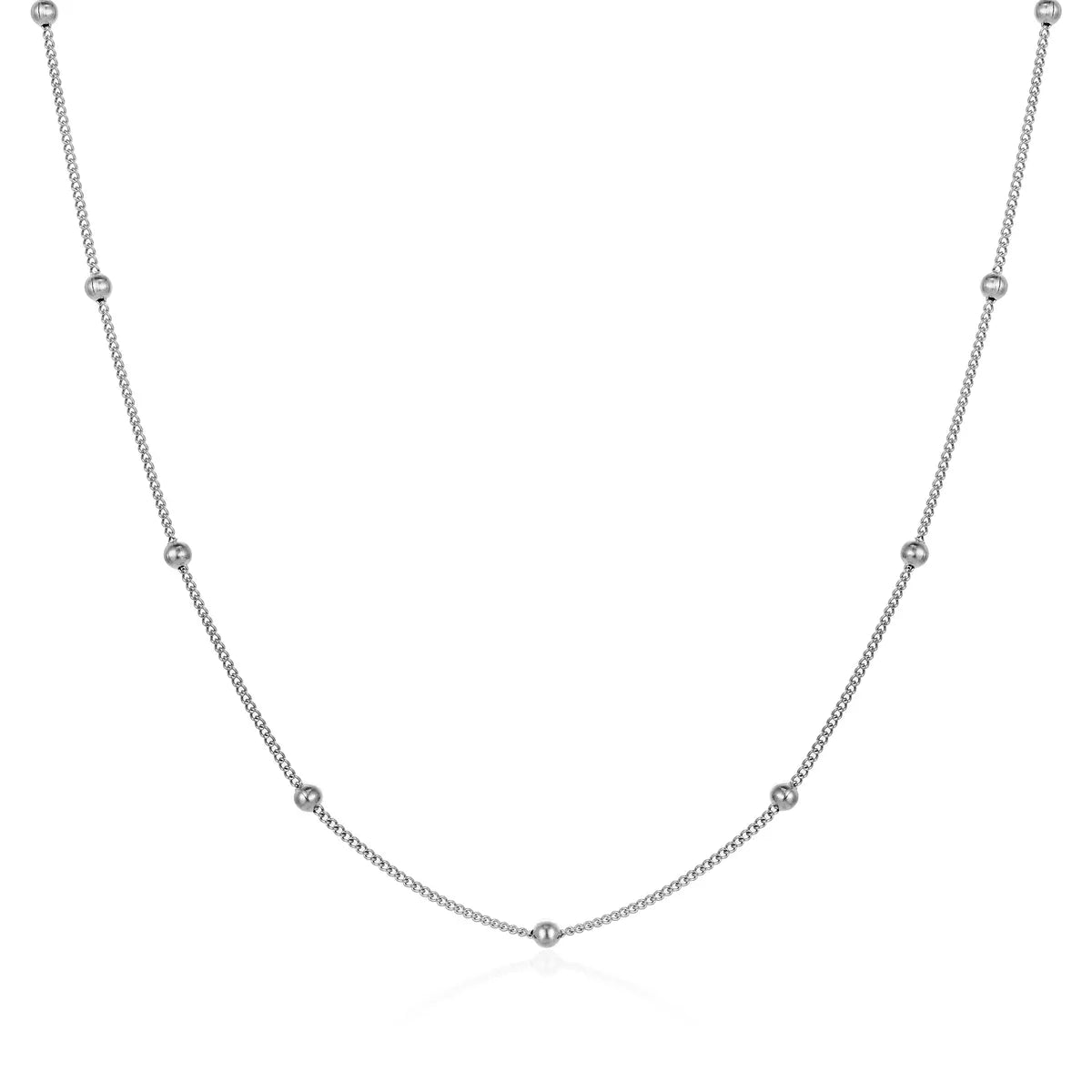 Wholesale Jewelry Simple Style Streetwear Solid Color 304 Stainless Steel Plating Necklace