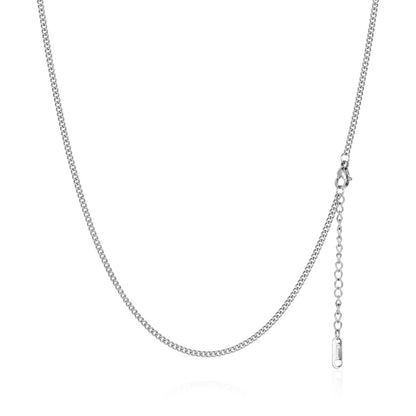 Wholesale Jewelry Simple Style Streetwear Solid Color 304 Stainless Steel Plating Necklace