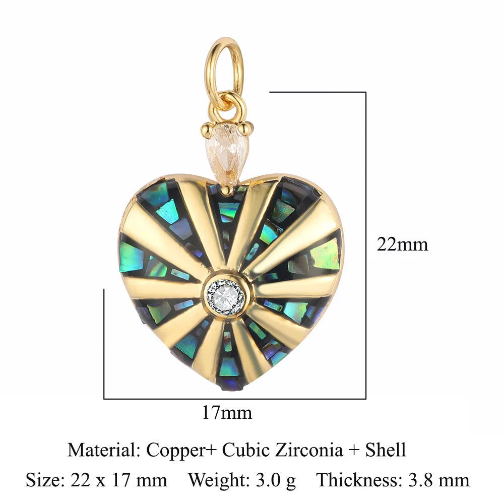 Simple Style Sun Heart Shape Butterfly Copper Plating Inlay Zircon Gold Plated Silver Plated Jewelry Accessories